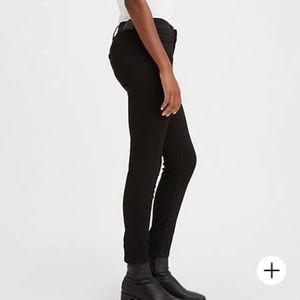 Black levi 711 skinny jeans 34 long